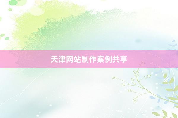 天津网站制作案例共享